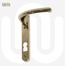 Simplefit by Fab & Fix Windsor Invincible Inline Lever/Lever 92PZ/92PZ Door Handle - Standard Cover (206BP/122CRS)